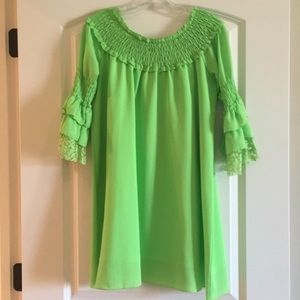 Lime green dress